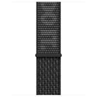 Apple Bracelet Nike Sport Loop Apple Watch Series 1 t/m 9 / SE (38/40/41 mm) | Series 10 / 11 (42 mm) - Noir & Blanc