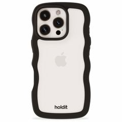 Holdit Coque Wavy Apple iPhone 16 Pro Max - Black / Transparent