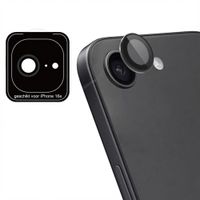 imoshion Lot de 2 protections d'objectif de caméra Apple iPhone 16e - Noir