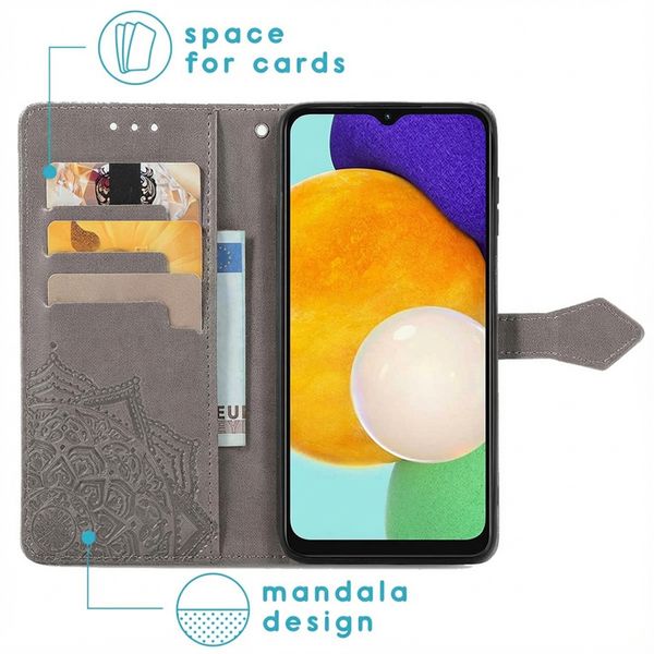 imoshion Etui de télephone Mandala Samsung Galaxy A13 (5G) / A04s - Gris