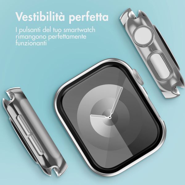 imoshion Coque rigide brillante à couverture complète Apple Watch 4 / 5 / 6 / SE - 40 mm - Argent
