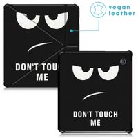 imoshion Étui de liseuse portefeuille design Pliable Kobo Libra H2O - Don't touch