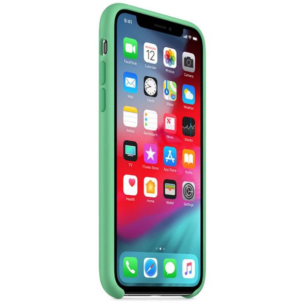 Apple Coque en silicone Apple iPhone Xs / X - Spearmint