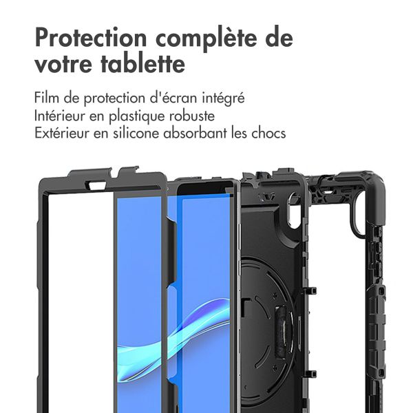 imoshion Coque tablette avec dragonne et bandoulière Lenovo M10 HD (2nd gen) - Noir