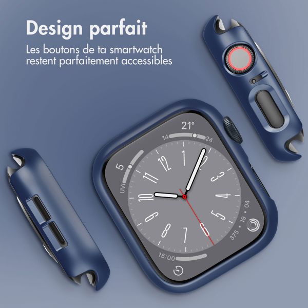 imoshion Coque rigide à couverture complète Apple Watch Series 4 / 5 / 6 / SE - 44 mm - Bleu foncé