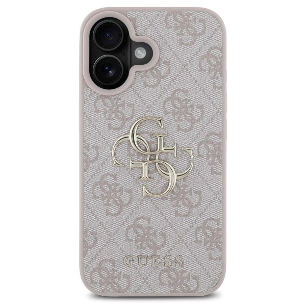 Guess Coque 4G Metal Logo Backcover Apple iPhone 16 - Rose