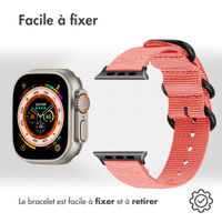 imoshion Bracelet en nylon Apple Watch Series 1-10 / SE / Ultra (2) - 42/44/45/46/49 mm - Rose