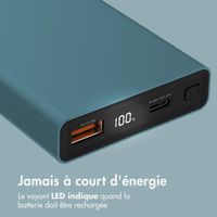 imoshion Ultra Series Batterie externe 10.000 mAh - Vert Pétrole