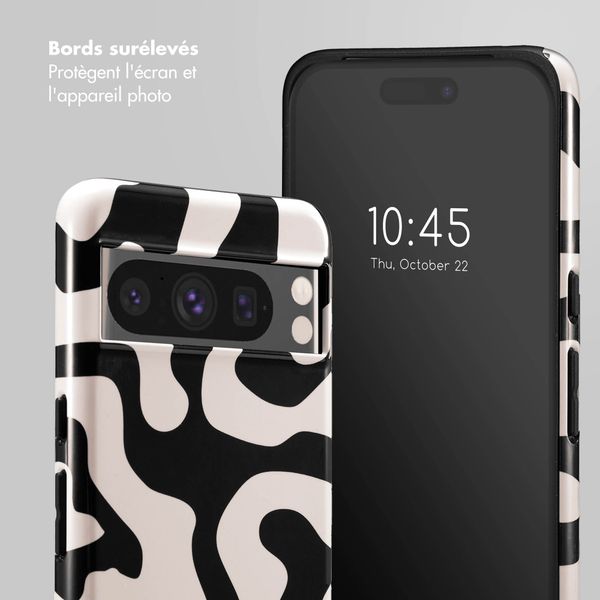 Selencia Coque arrière Vivid Tough Google Pixel 8 Pro - Art Wave Black