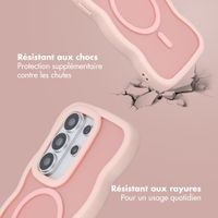 Selencia Coque arrière Wavy avec MagSafe Samsung Galaxy S26 Ultra - Soft Pink