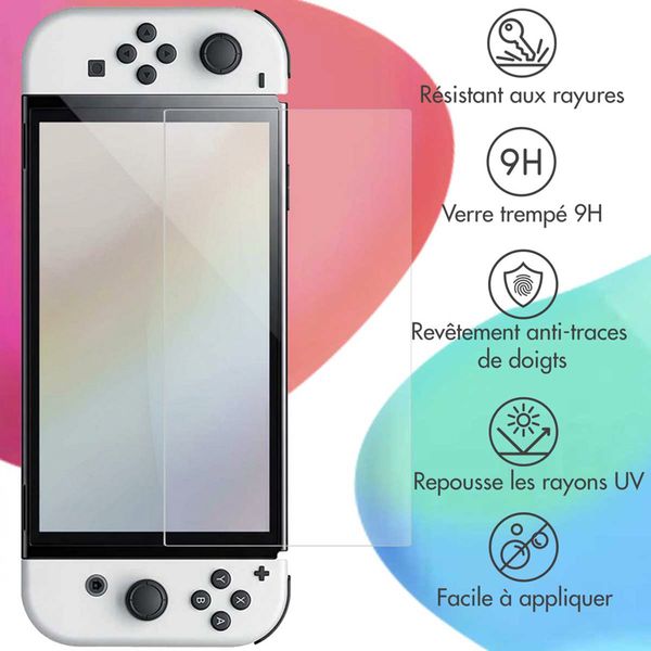 imoshion Protection d'écran en verre trempé Nintendo Switch OLED