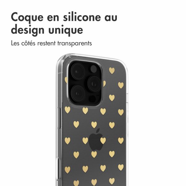 imoshion Coque Design Apple iPhone 16 Pro - Golden Hearts