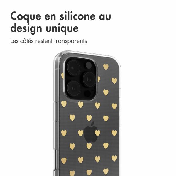 imoshion Coque Design iPhone 16 Pro - Golden Hearts