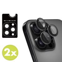 imoshion Lot de 2 protections d'objectif de caméra Apple iPhone 16 Pro / 16 Pro Max - Noir / Titanium