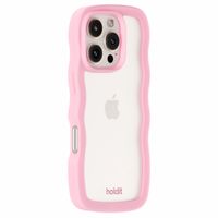 Holdit Coque Wavy Apple iPhone 16 Pro Max - Transparent / Pink