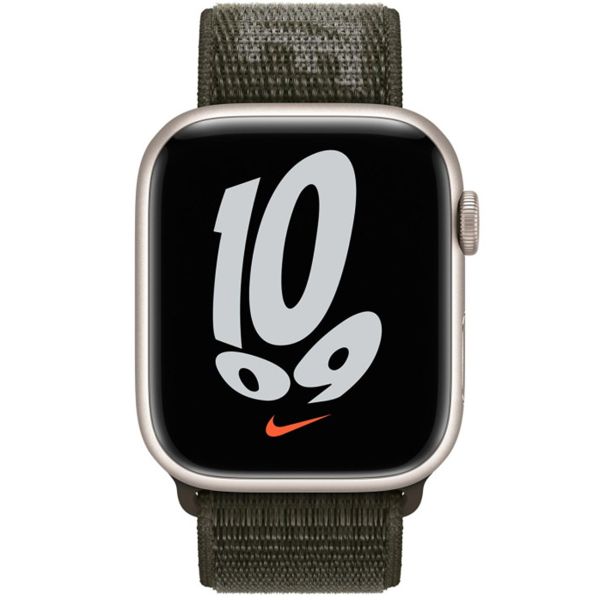Apple Bracelet Nike Sport Loop Apple Watch Series 1 t/m 9 / SE (38/40/41 mm) | Series 10 / 11 (42 mm) - Cargo Khaki