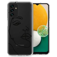 imoshion Coque Design Samsung Galaxy A13 (5G) / A04s - Line Art Woman White