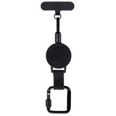 imoshion Câble rétractable avec mousqueton et pad pour téléphone - Noir