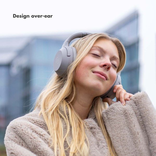 Selencia Casque sans fil Urban Play - Réduction active du bruit (ANC) - Avec étui de rangement - Cosy Grey