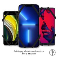 imoshion Support de téléphone en silicone pour vélo - Universel - Noir