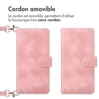 imoshion Etui de téléphone portefeuille avec cordon Samsung Galaxy S25 Plus - Rose