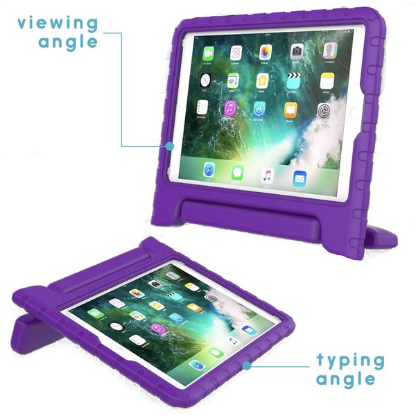 imoshion Coque kidsproof avec poignée iPad 6 (2018) 9.7 pouces / iPad 5 (2017) 9.7 pouces - Violet