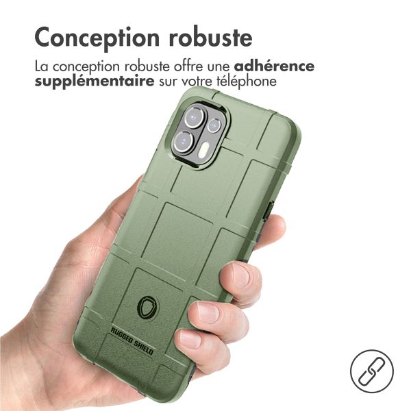 imoshion Coque Rugged Shield Motorola Edge 20 Lite - Vert foncé