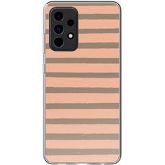 imoshion Coque Design Samsung Galaxy A52(s) (5G/4G) - Striped peach reverse