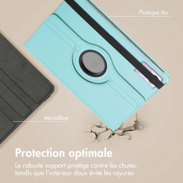 imoshion Coque tablette rotatif à 360° Xiaomi Redmi Pad SE - Bleu clair