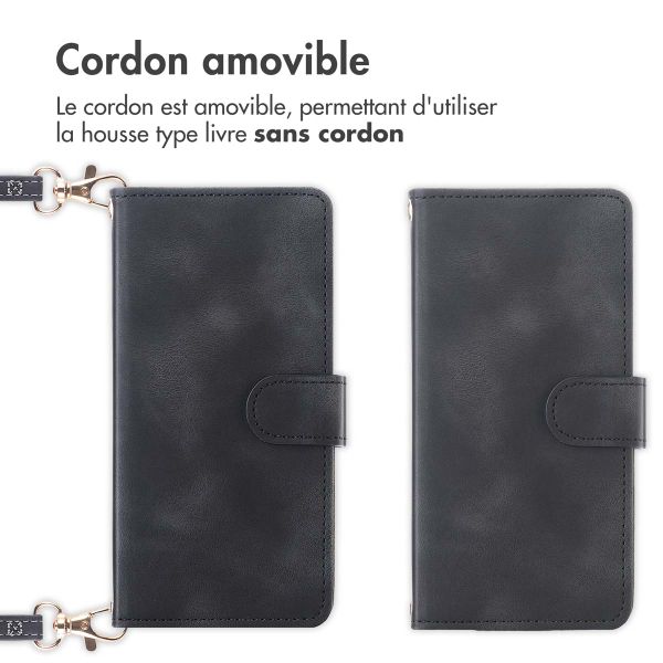 imoshion Etui de téléphone portefeuille avec cordon Samsung Galaxy A26 - Noir