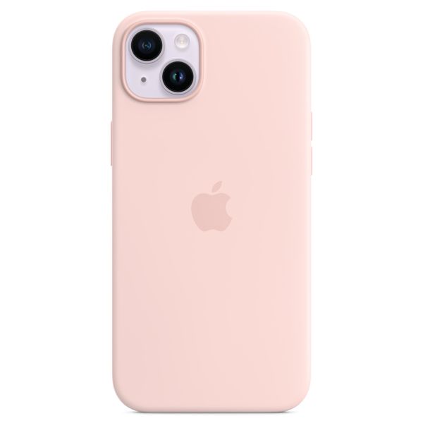 Apple Coque en silicone MagSafe Apple iPhone 14 Plus - Chalk Pink