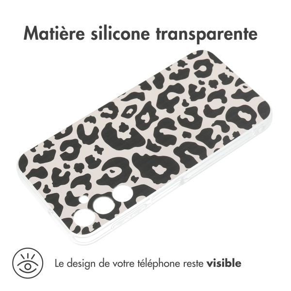 imoshion Coque Design Samsung Galaxy A25 (5G) - Leopard Transparent