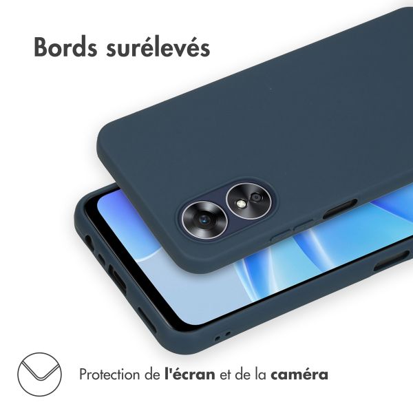 imoshion Coque Couleur Oppo A17 - Bleu foncé