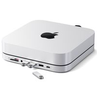 Satechi Support en aluminium pour Mac Mini/Mac Studio - Avec emplacement pour SSD - Argent