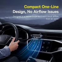 Baseus Support de téléphone UltraControl Gravity pour voiture - Universel - Grille de ventilation - Space Grey