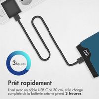 imoshion Batterie externe - 10.000 mAh - Quick Charge et Power Delivery - Bleu