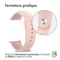 imoshion Bracelet Sport en silicone - Connexion universelle de 18 mm - Rose