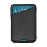 Accezz Leather Cardholder MagSafe - Porte-cartes avec MagSafe - Onyx Black