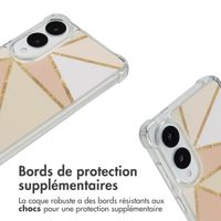 imoshion Coque Design avec cordon Samsung Galaxy S25 Edge - Beige Graphic