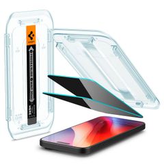 Spigen Protection d'écran en verre trempé GLAStR Privacy Applicator Apple iPhone 16 Pro