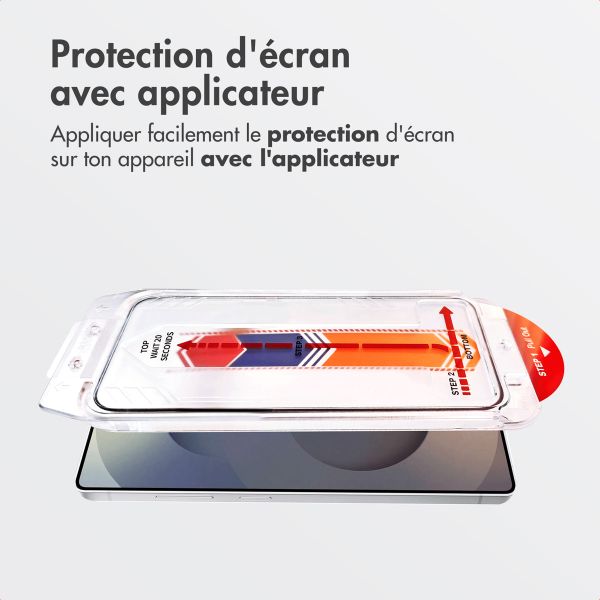 Accezz Protecteur d’écran en verre trempé + Applicateur Samsung Galaxy S25 Ultra