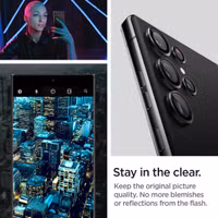 Spigen GLAStR Protection Caméra en verre trempé Samsung Galaxy S23 Ultra - Noir