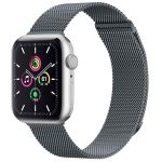 imoshion Bracelet magnétique milanais Apple Watch Series 1 á 9 / SE (38/40/41 mm) | Series 10 (42 mm) - Taille M - Gris