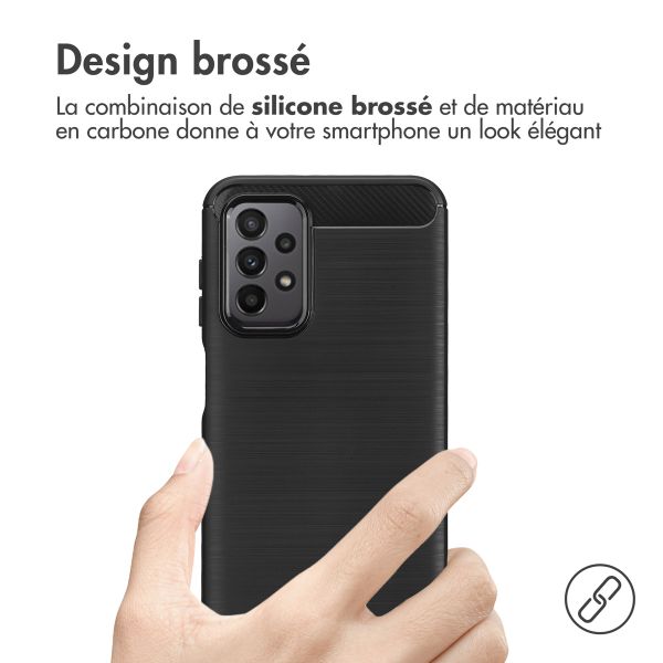 imoshion Coque Brushed Samsung Galaxy A23 (5G) - Noir