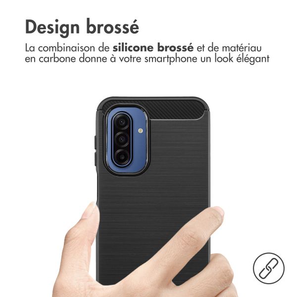imoshion Coque Brushed Samsung Galaxy A17 - Noir