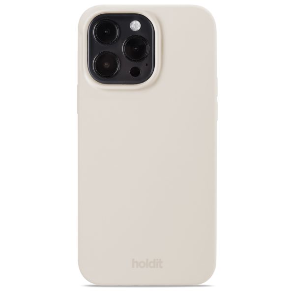 Holdit Coque Silicone iPhone 15 Pro Max - Light Beige