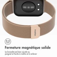 imoshion Bracelet magnétique milanais Huawei Watch Fit 3 - Or rose