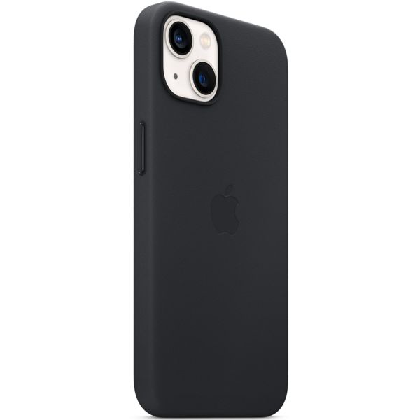 Apple Coque Leather MagSafe Apple iPhone 13 - Midnight