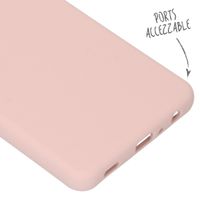 Accezz Coque Liquid Silicone Samsung Galaxy A72 - Rose