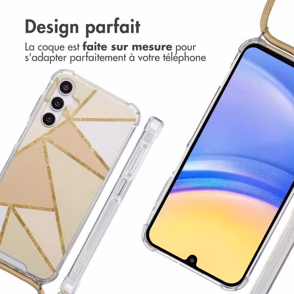 imoshion Coque Design avec cordon Samsung Galaxy A16 - Beige Graphic